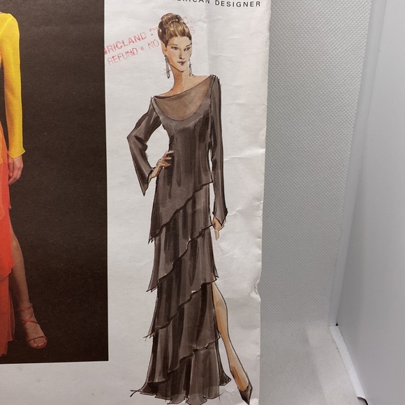 Vogue American Designer #V2799 Tom & Linda Platt Ladies Dress Pattern 12–14-16 - Picture 4 of 12